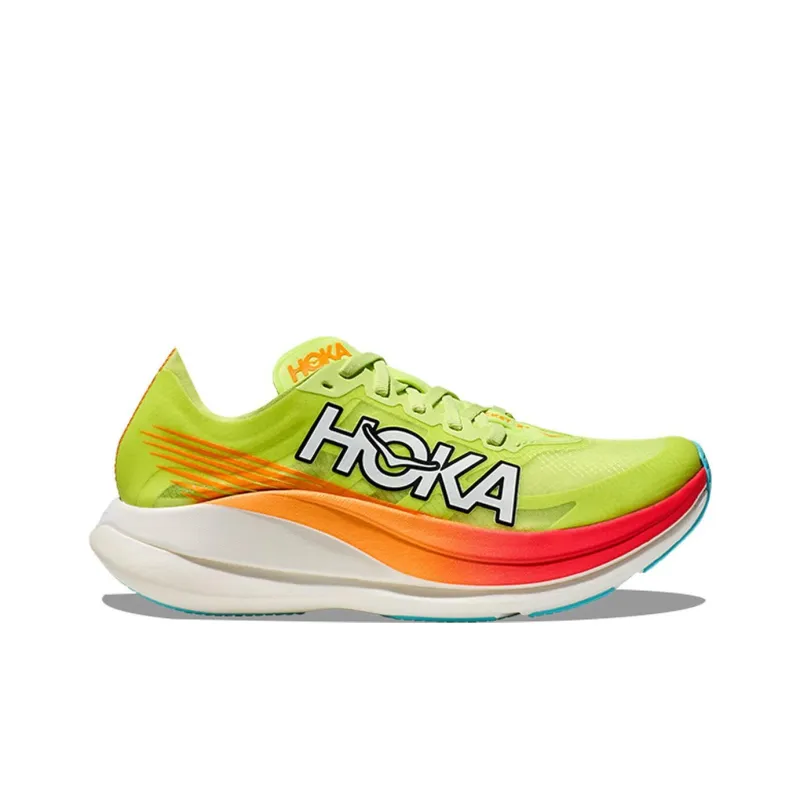 HOKA ONE ONE Rocket X 2 Lettuce Solar Flare-1
