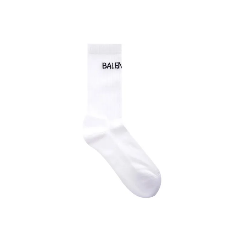Balenciaga SS22 Knee-High Socks Men's 1 Pack White-2