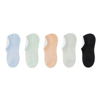 AUGUST No Show Socks Women's 5 Pack