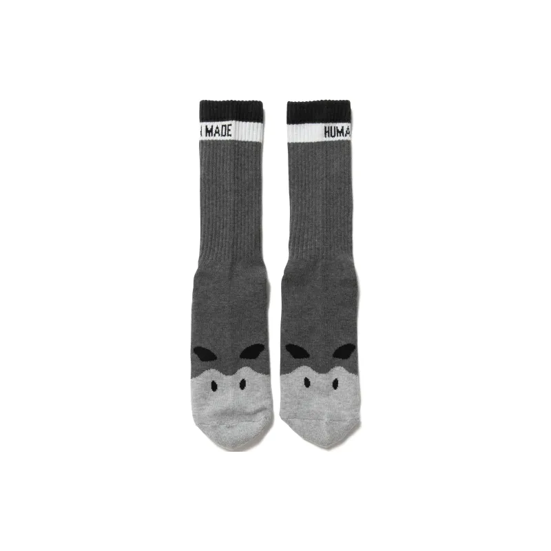 HUMAN MADE Duck Pile Socks Green-4