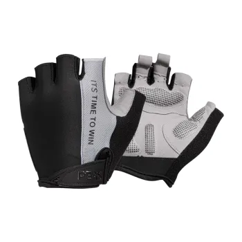 PEAK Riding Equipment Cycling Glove Unisex Cotton-Polyester Elastane Blend Gray