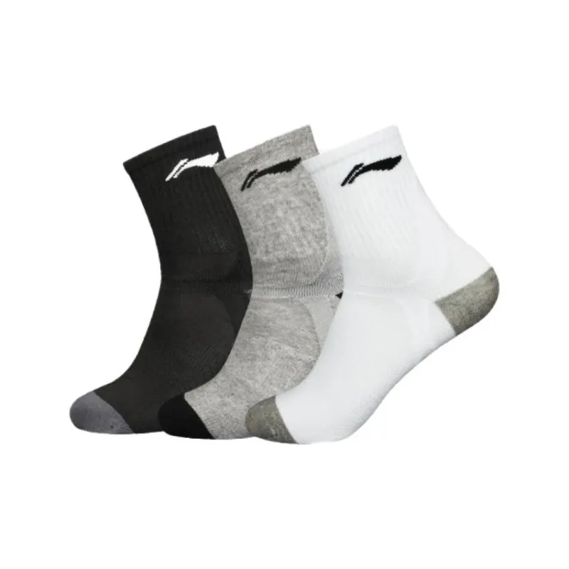 LiNing Mid Calf Socks Men's Combo Set-0