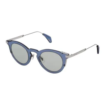 Police Oval Sunglasses Women's Blue