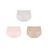 [Classic-Mid-Rise]Medium Heather Gray+Pink+Skin
