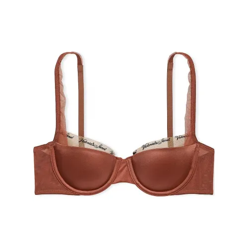 Victoria's Secret PINK/VERYSEXY Smooth Logo Embroidery Lightly Lined Balconett Bra Women's Clay
