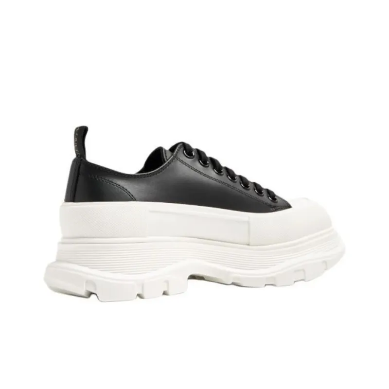 Alexander McQueen Tread Slick Low Lace Up Graffiti Black Khaki-3