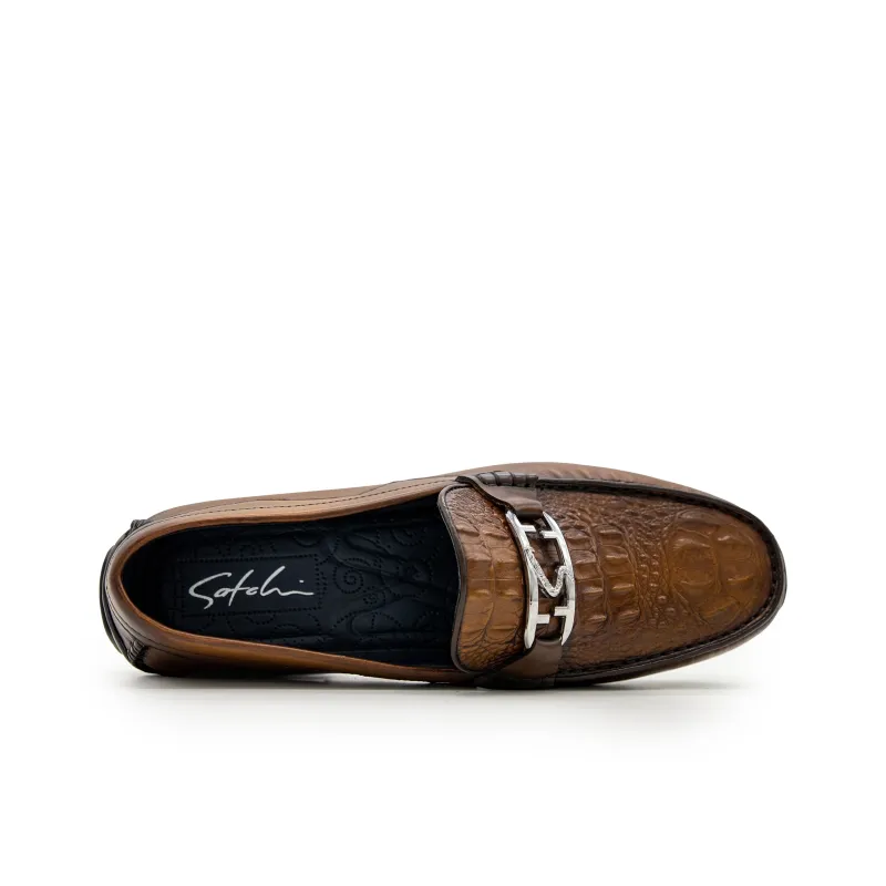 Satchi Loafers Gommino Loafers Men's Coffee-3