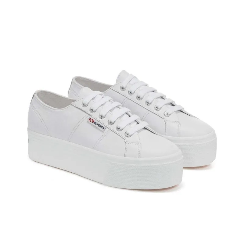 SUPERGA Abrasion-Resistant Low-Top Skateboard Shoes Women's Optical White-1