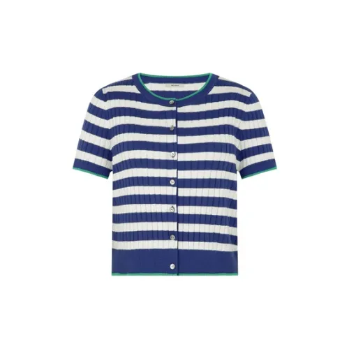 MEIYANG Knitwear Women's Blue/White Stripe