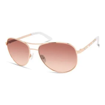 GUESS Metal Aviator Sunglasses Women's Gold