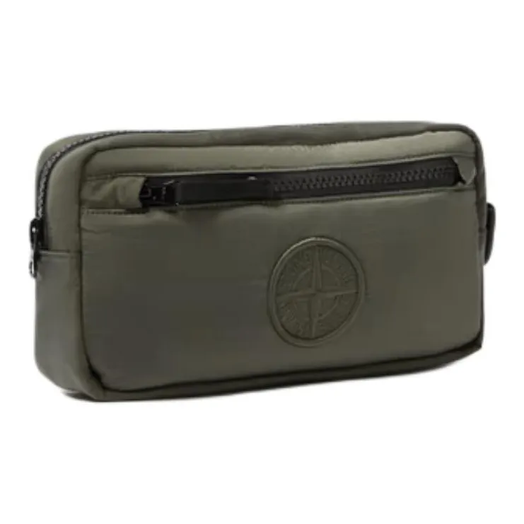 STONE ISLAND Nylon Handbags Clutches Men's Musk Green-1