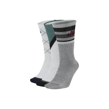 Nike Mid Calf Socks Unisex 3 Pack Multicolor