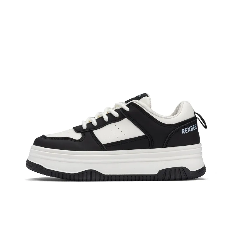 RENBEN Balance Height Increasing Low-Top Skateboard Shoes Women's-0