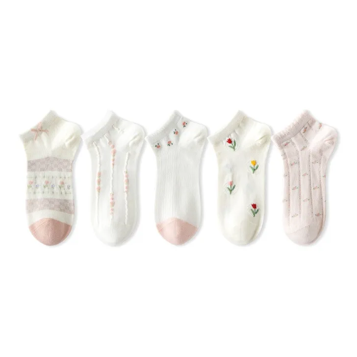 Caramella No Show Socks Women's 5 Pack-34