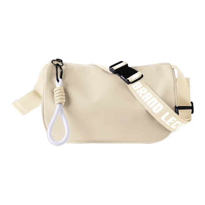 LECAGE Polyester Shoulder Bag, Crossbody Bag, Sling Bag Regular Unisex White Black/Fruit Green/Black Green/Pink/Khaki-11