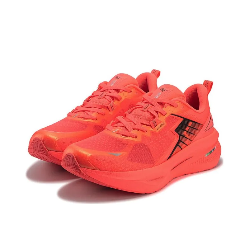 361° Float Cushioned Slip Resistant Low Top ETPU Casual Running Shoes Men's Red Black-2