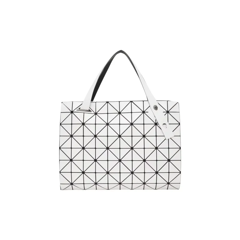 ISSEY MIYAKE Carton Polyvinyl Chloride Resin Tote Bag, Shopping Bag, Handbag, Shoulder Bag Women's White-1