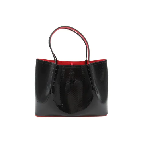 CL LUBOTING Calfskin Tote Bag Shopping Bag Handbag Women's Black