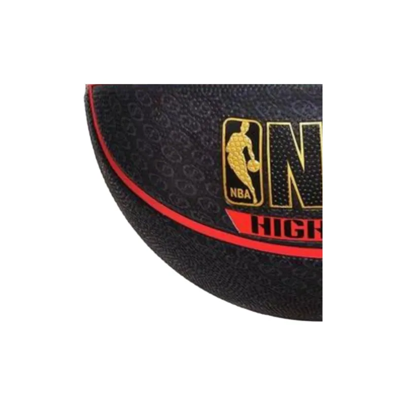SPALDING Size 7 Indoor Outdoor Universal Basketball Rubber Black Red Gold-2