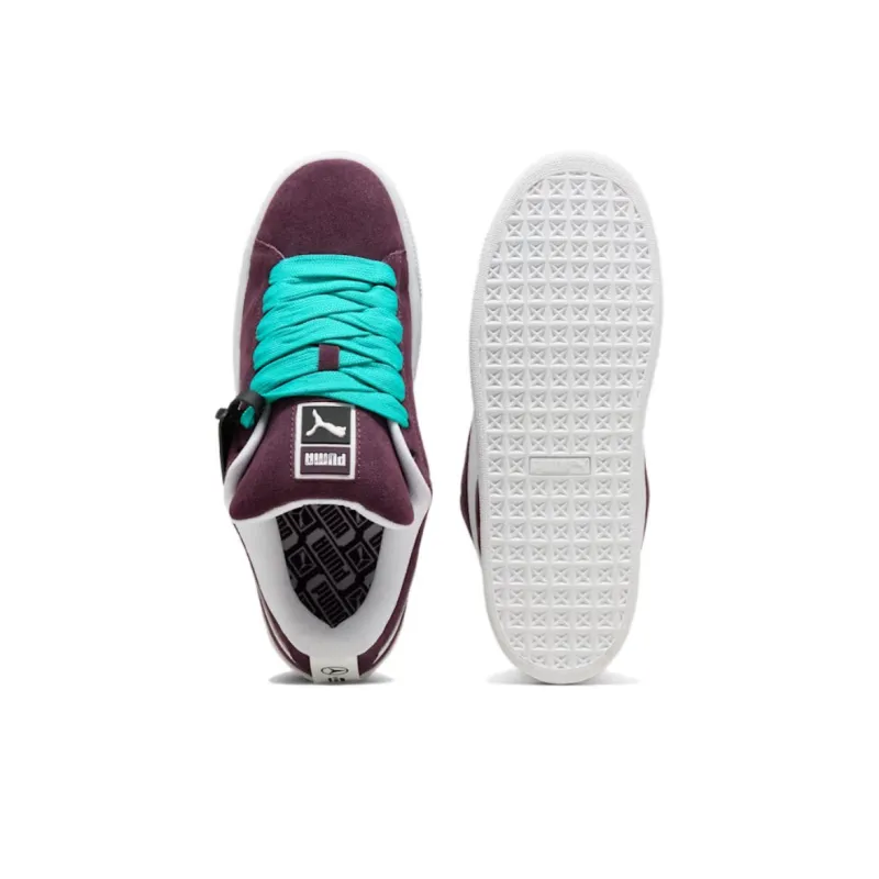 PUMA Mercedes AMG Petronas F1® Anti Slip Wear Resistant Low Top Skateboard Shoes Unisex Burgundy-3