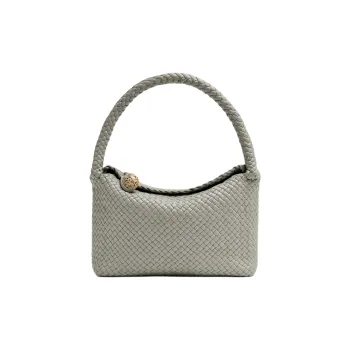 Bottega Veneta Calfskin Handbag Trumpets Women's Agate Gray