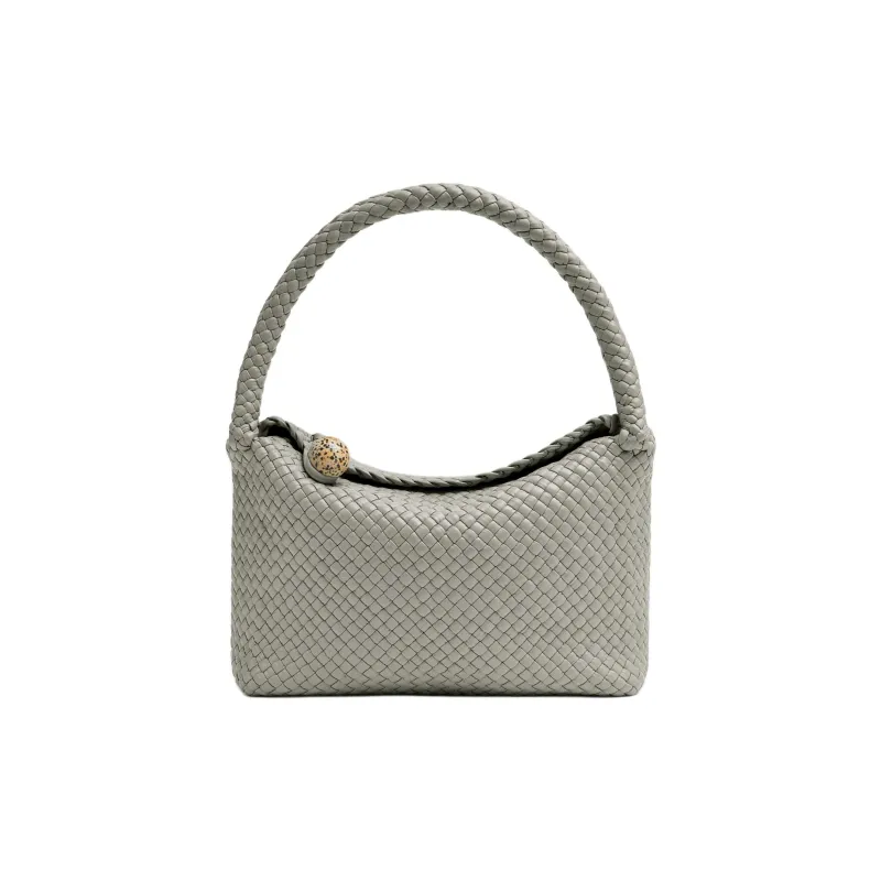 Bottega Veneta Calfskin Handbag Trumpets Women's Agate Gray-0