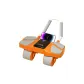 [Counting Edition-Vibrant Orange]Four-Wheel Abdominal Roller+20mm Knee Pad