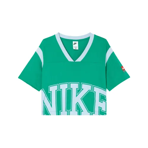 Nike Crop Tops Women's Sea God Green