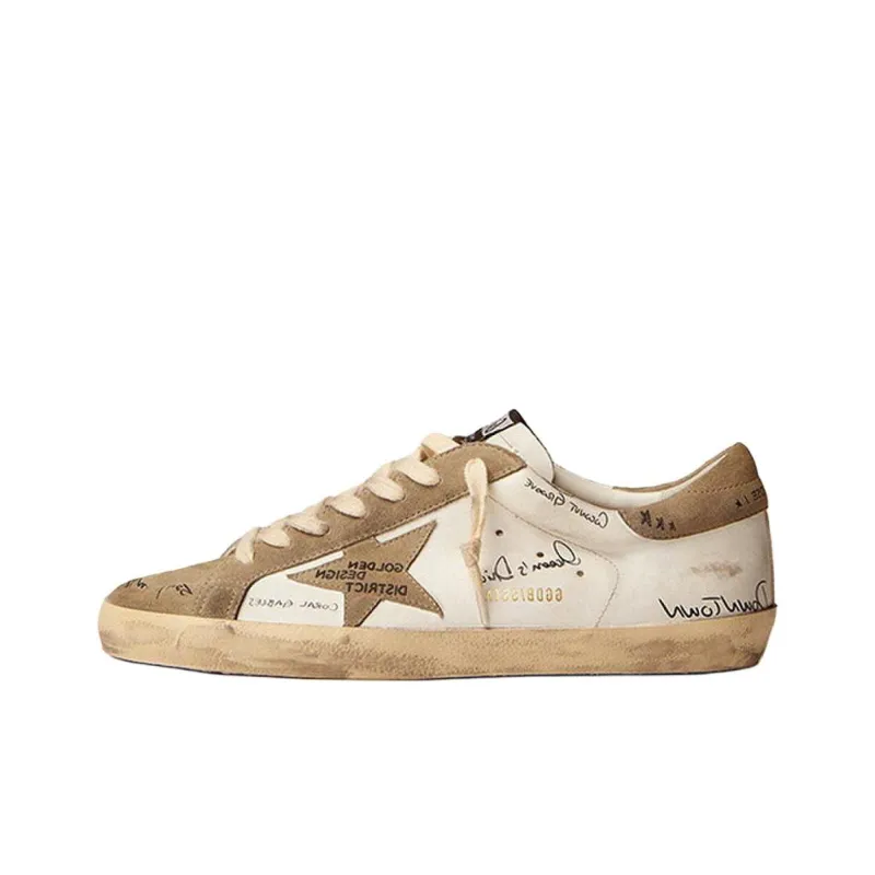 Golden Goose Super-Star Stylish Skateboarding Shoes Men's White-0