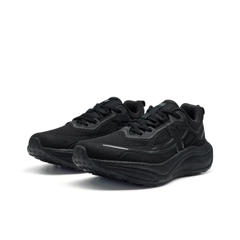 XTEP Cushioning, Wear Resistant Low Top Running Shoes Men's Black-3