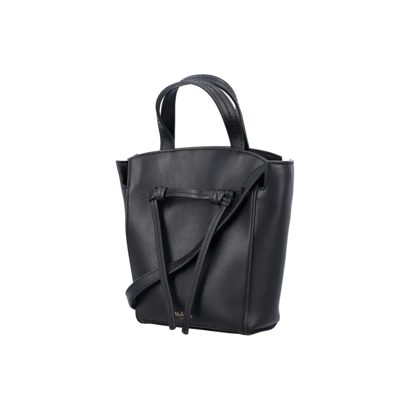 Mulberry Cow Leather Tote Bag Shopping Bag Shoulder Bag Crossbody Bag Handbag Mini Women's Black-2
