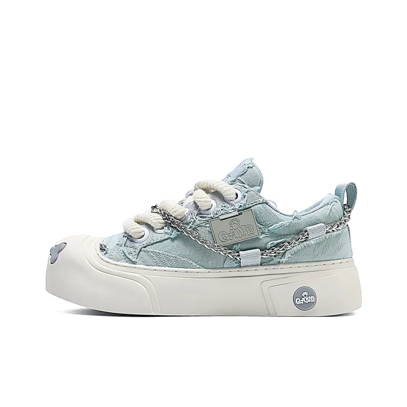 Q AND Coverage Slip Resistant Cushioning Abrasion Resistant Height Increasing Low Top Skateboard Shoes Unisex-1
