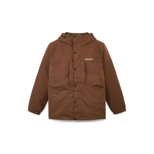 Timberland Windbreaker Jackets Men Medium Brown