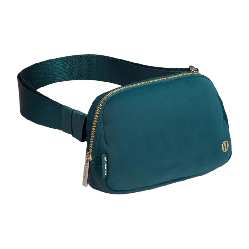 Lululemon Everywhere Velour Fanny Pack Unisex Green Jasper/Gold-1