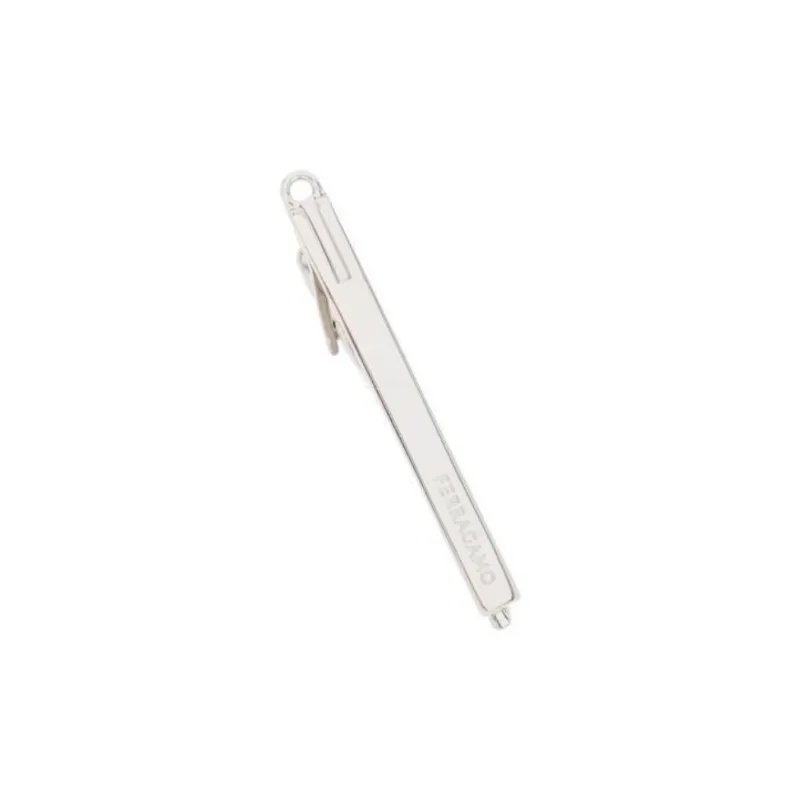 FERRAGAMO Brass Hair Clips Men's Silver-2