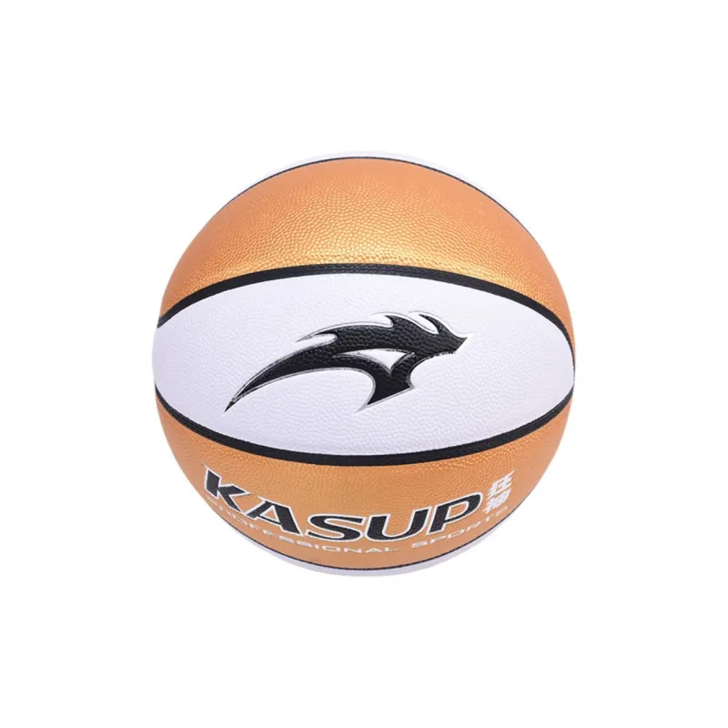 KASUP PU Basketball White Gold Size 7 Training Unisex-2