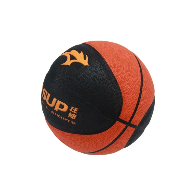 KASUP PU Basketball Black Orange Size 7 Training Unisex-3