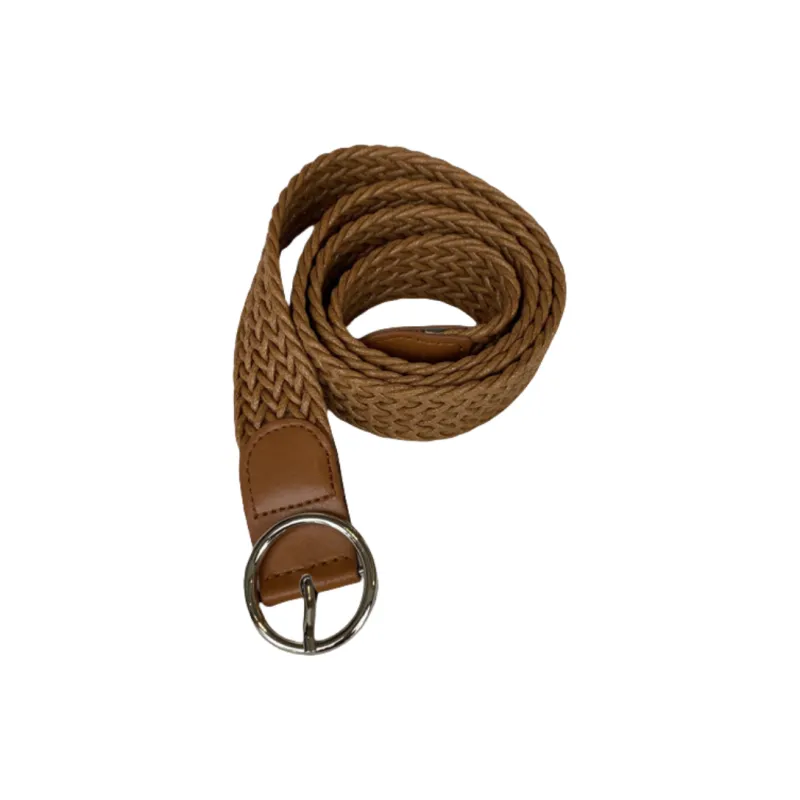 Emperor Penguin INS Resort Style Woven Round Buckle Vintage Ethnic Trench Coat Waistcoat Belt Unisex Width 3.2cm-1