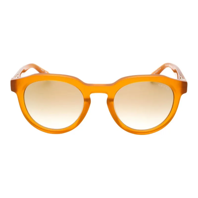 GUESS Plastic Oval Sunglasses Unisex Orange-1