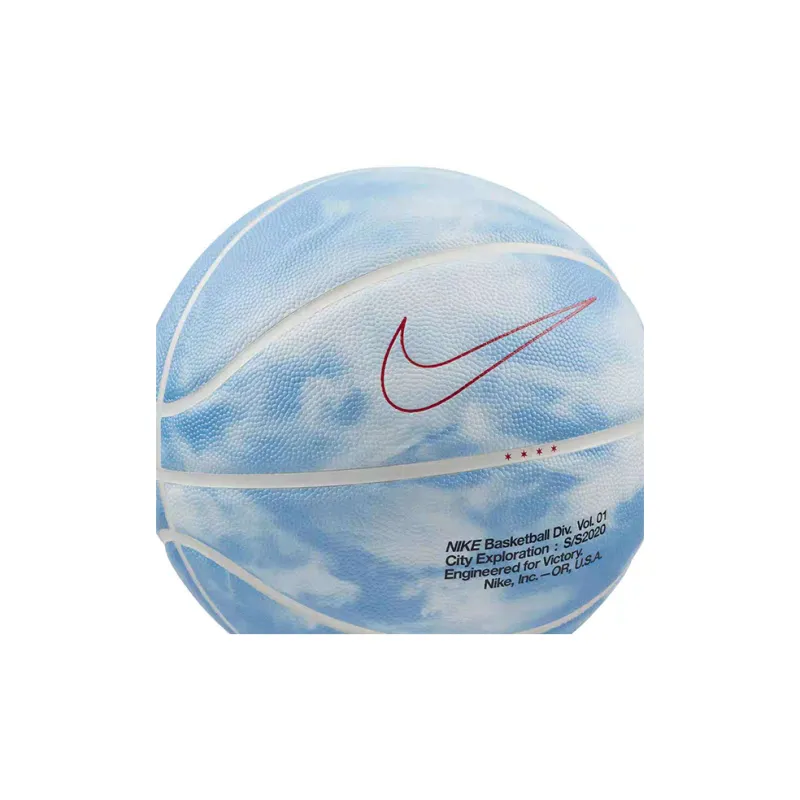 Nike City Exploration Chicago Cloud Print PU Basketball Sky Blue Size 7 Ball Training-4