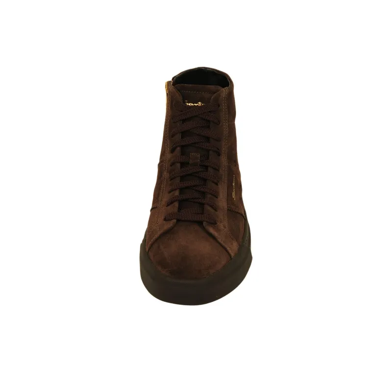 Santoni Juan High-Top Skateboard Shoes Men's Brown-3
