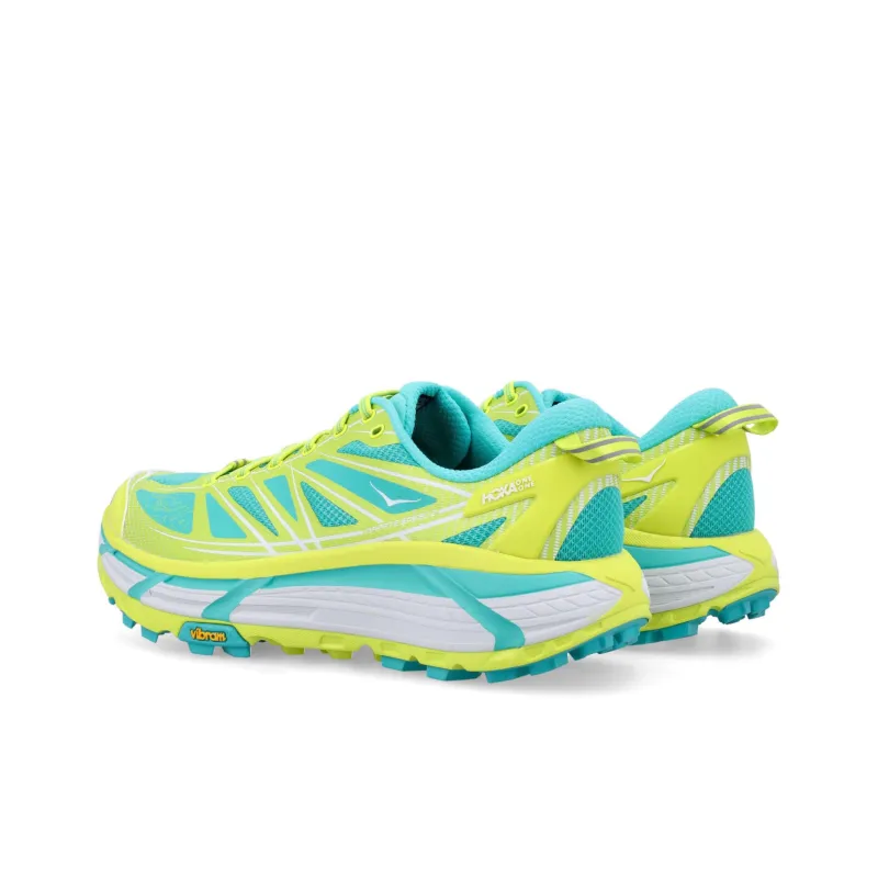 HOKA ONE ONE Mafate Speed 2 Anti Slip Wear Resistant Low Top Running Shoes Men's Green Blue-3