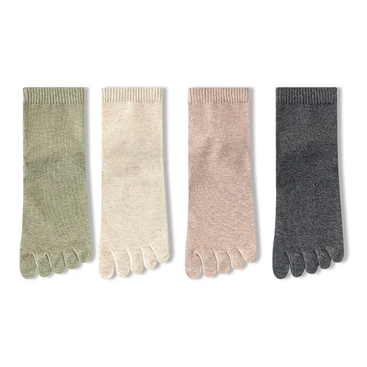 JIAZINI Mid Calf Socks Women's 4 Pack-4