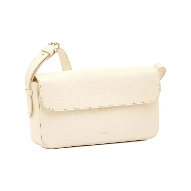 Il Bisonte Cow Leather Crossbody Bag Shoulder Bag Women's White-1