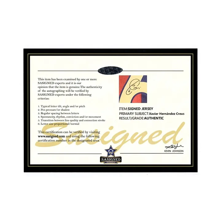 Three For 06-07 Barcelona Signed By Xavi Official Soccer Apparel Jersey Includes SA Certificate-3