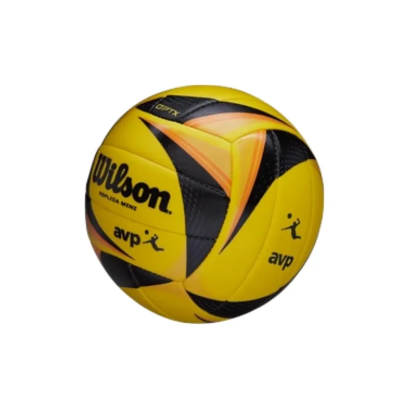 Wilson Textured Composite Material Size 3 Volleyball Unisex Yellow / Black / Orange-3