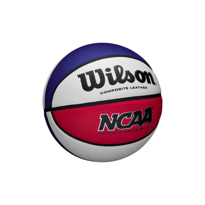 Wilson NCAA Synthetic Leather Basketball Blue White Red Patchwork Size 7 Training-2