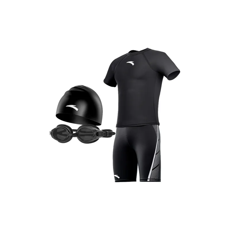 Anta Swimming Sets Polyamide Elastane Pool Men's Black-26