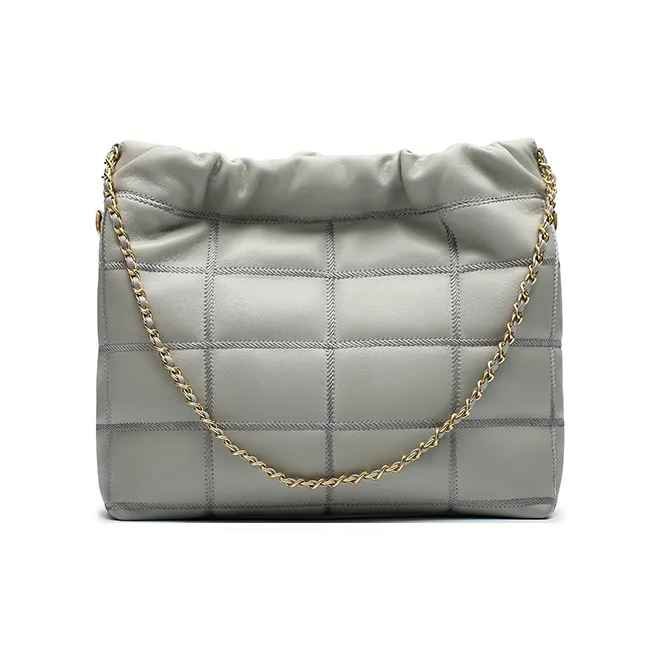 Montagut Sheepskin Shoulder Bag, Chain Bag, Underarm Hobo Bag Regular Women's Stone Gray/Acorn/Ice Coffee/Lilac-1