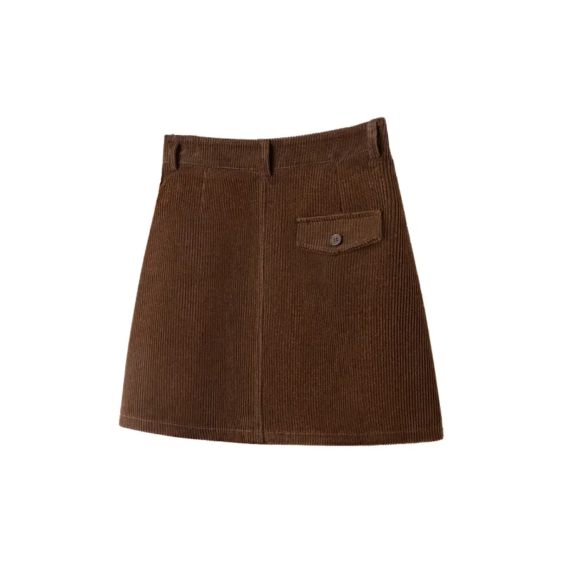 Cypress House Casual Short Skirts Women's Dark Coffee-1